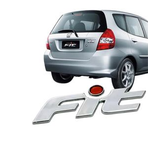Emblema Cromado Fit Pingo Vermelho 2003 A 2008