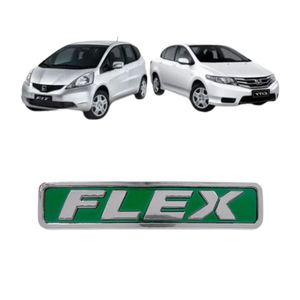 Emblema Cromado Flex Civic E Fit 2007 A 2010