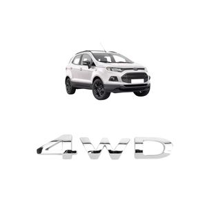 Emblema Cromado 4wd Ecosport 2013 A 2020