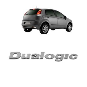 Emblema Dualogic Fiat 2008 A 2021 Cromado