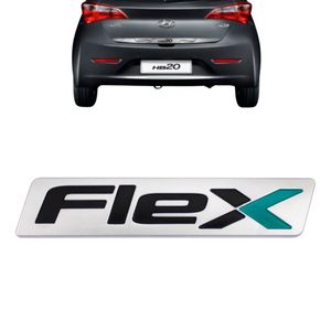 Emblema Cromado Flex Hb20 2012 A 2018