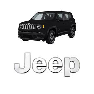 Emblema Cromado Capo Jeep Renegade 2015 A 2022