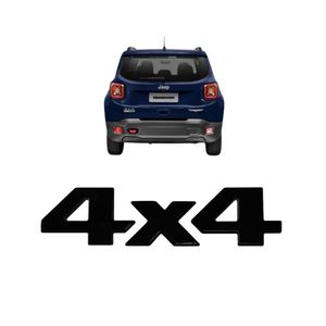 Emblema Preto 4x4 Renegade Compass 2015 A 2020