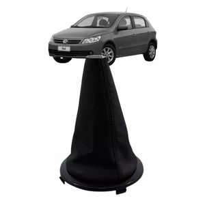 Coifa Alavanca Gol Gv Napa Cinza Aro Preto