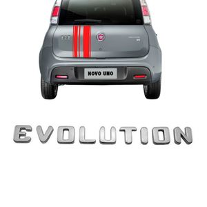 Emblema Evolution Uno 2015 2016 Cromado