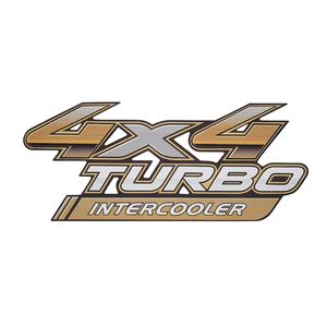 Emblema 4x4 Turbo Intercooler 2014/..