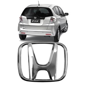 Emblema Cromado H Mala Fit 2009 A 2014 Grade Civic 01 A 03
