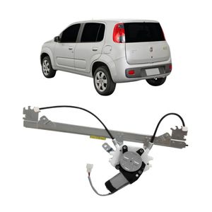 Maquina Vidro Eletrica Com Motor Traseira Uno 2010 A 2020