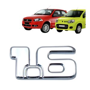 Emblema 1.6 2011 A 2016 Cromado