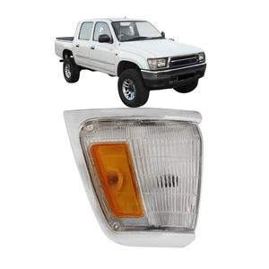 Lanterna Pisca Hilux 1996 A 2000 Cristal friso Cromado