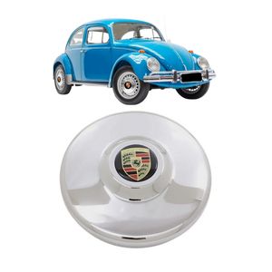 Calota Fusca 98 Mod Cromado Logo Porsche