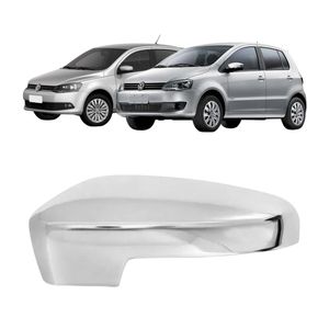 Aplique Retrovisor Gol G6 Fox 2010 A 2020 Cromado