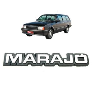 Emblema Placa Antiga Cinza Marajo 1980 A 1989