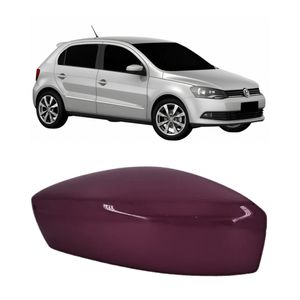 Capa De Retrovisor Gol G6 2013 2014 A 2016 Vinho Sem Furo