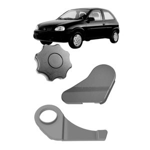 Kit Inclinador Banco Capa E Manopla Corsa Hatch 1994 A 1997