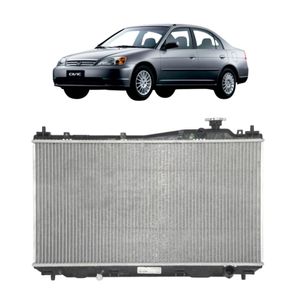 Radiador De Agua Civic 2000 2001 2002 A 2006 1.7 8v Manual