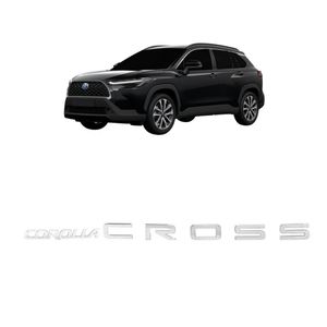Emblema Corolla Cross 2022 Cromado