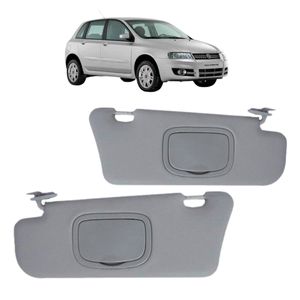 Quebra Sol Stilo 2003 2004 A 2008 Com Espelho Cinza