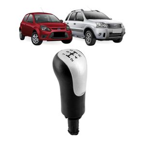 Manopla Cambio Ka Fiesta Ecosport 2008 2009 A 2013 Prata