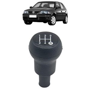 Manopla Cambio Gol 1999 2000 A 2005 Preto Acrilico Preto