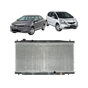 Radiador Fit City 2009 A 2014 1.4 1.5 16v Com Ar E Sem Ar
