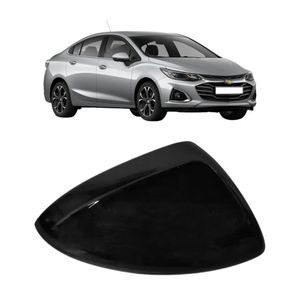 Capa De Retrovisor Cruze 2016 2017 2018 2019 Preto Liso