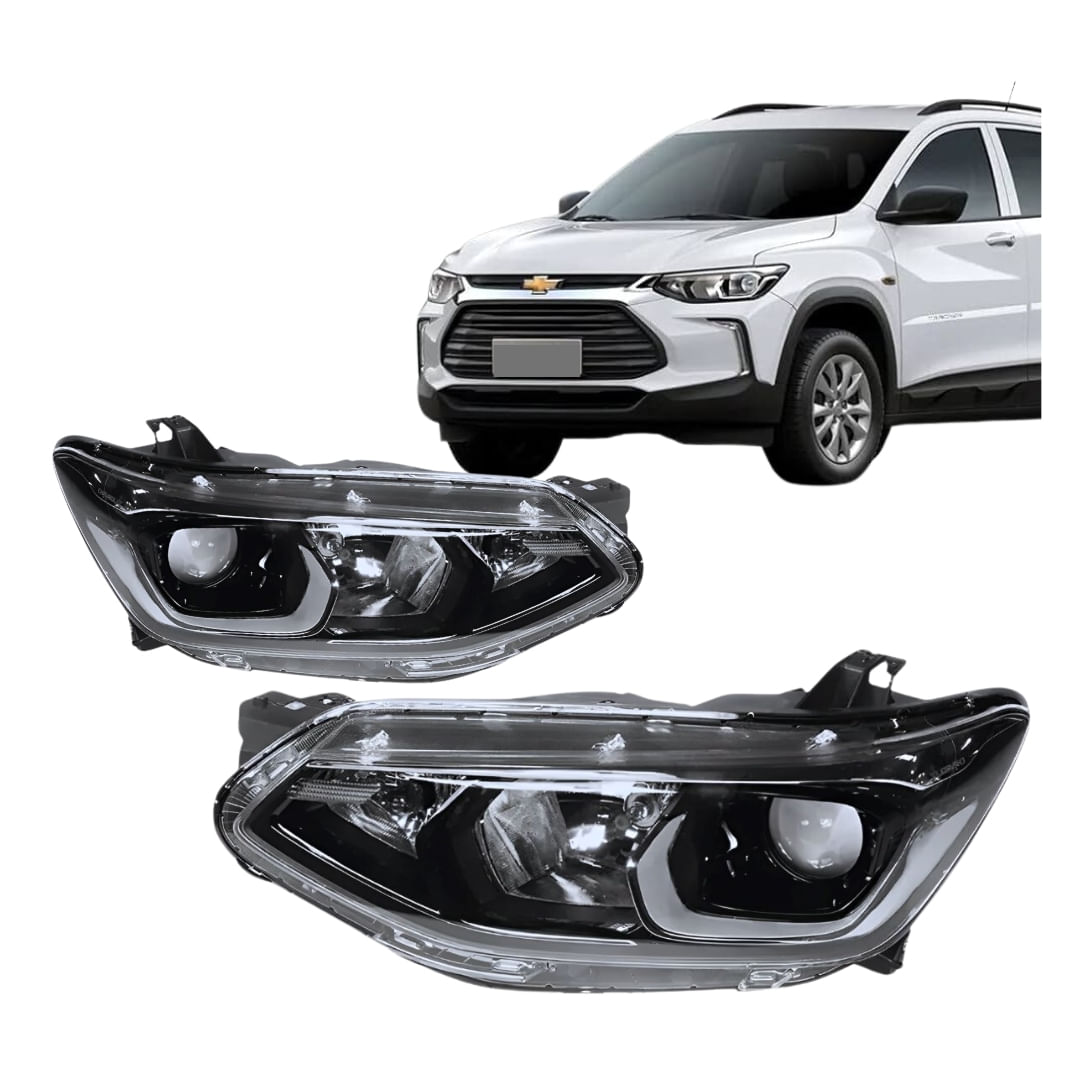 Farol Eletrico Tracker 2021 A 2024 Com Motor - Fuscão Preto