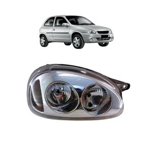 Farol Esportivo Corsa 1994 A 2002 Mascara Cromada