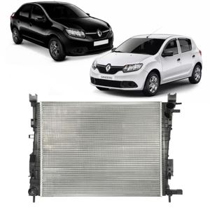 Radiador Logan Sandero 1.0 16v 1.6 8v 2014 2015 2016 A 2019