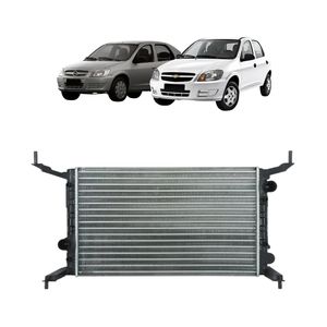 Radiador Celta Prisma 06 2011 1.0 1.4 8v Flex Sem Ar E Trans