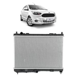 Radiador Fiesta Ka 2013 2014 2015 A 2018 Com E Sem Ar Flex