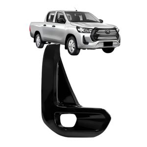 Grade Lateral Parachoque Hilux 2021 A 2025 Com Furo Preto