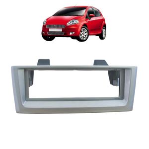 Moldura Radio Punto 2007 2008 2009 2010 2011 2012 Prata