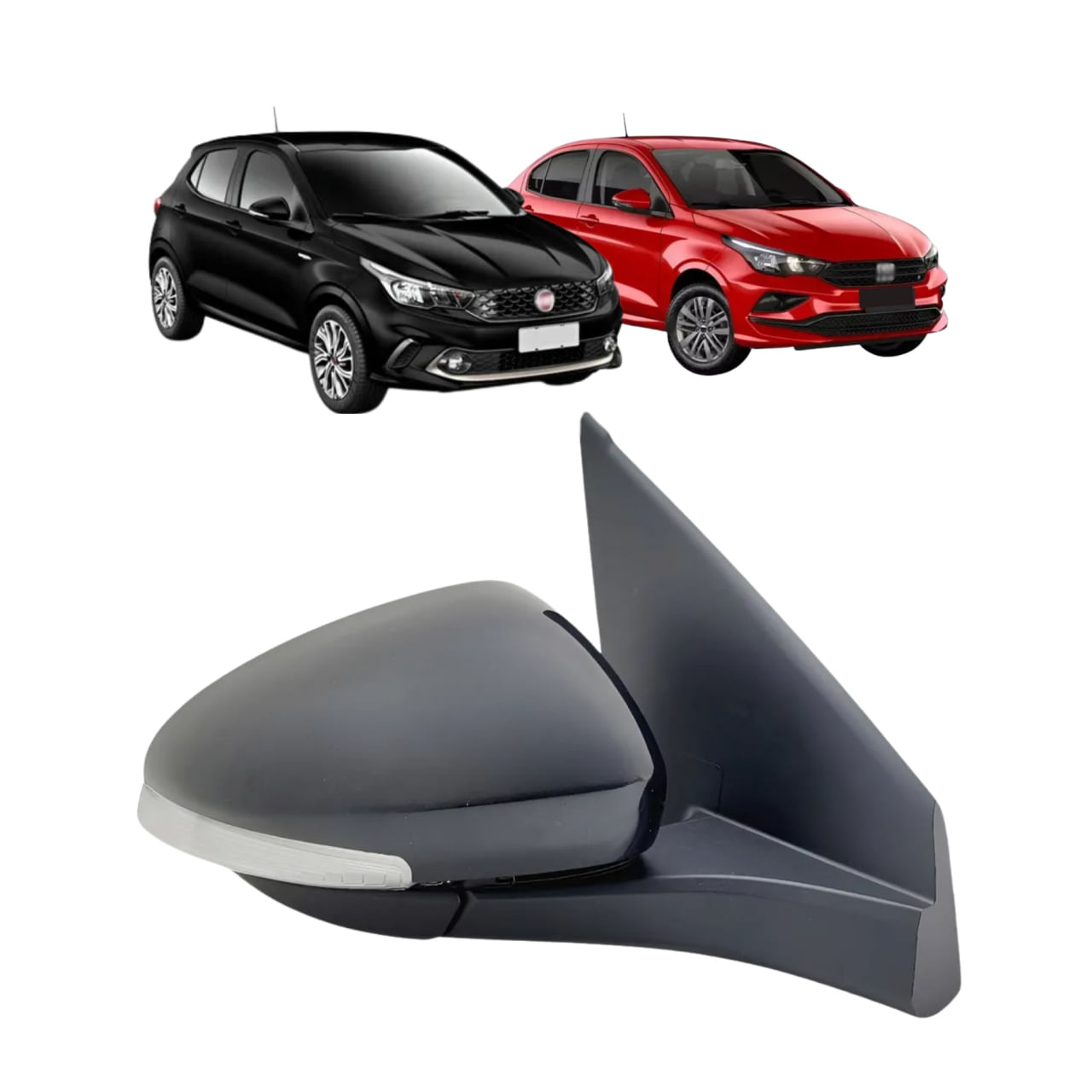 Retrovisor Argo Cronos 2023 A 2025 C/ Pisca Eletrico - Fuscão Preto