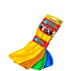 Pano Microfibra Multiuso Luxcar 4 Pecas