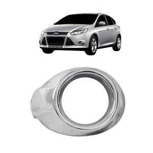 Moldura Farol Auxiliar Focus 2014 A 2015 Cromado