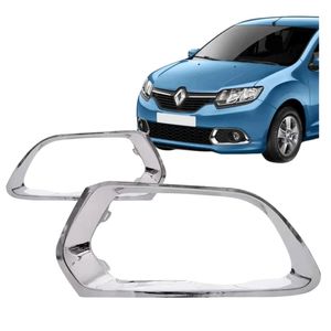 Moldura Grade Parachoque Sandero 2015 A 2018 Cromado