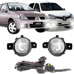 Kit Farol Milha Clio Hacth E Sedan 2003 A 2012