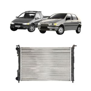 Radiador Palio Siena Strada 1999 A 2002 C/s Ar 8/16v