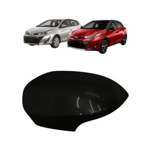 Capa Retrovisor Yaris 2018 A 2020 Com Furo