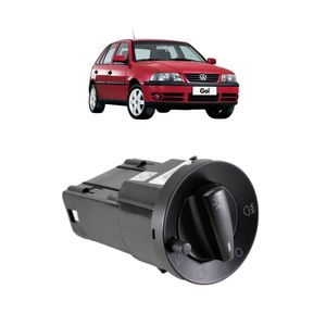Interruptor Farol Gol 2000 A 2005 Simples Com Reostato Milha