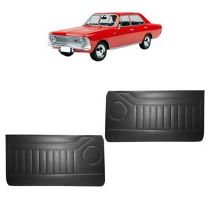 Forro De Porta Couro Sintetico Opala 1985 A 1992 4 Portas