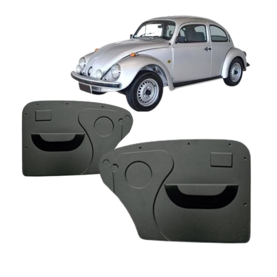 Forro Lateral Moldado Fusca 1978 1979 1980 1981 A 1994 Par - Fuscão Preto