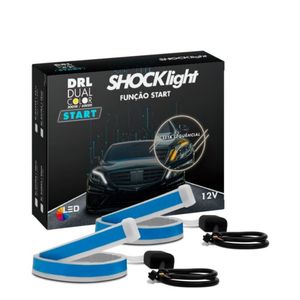 Fita Led Dual Color Drl Shocklight 12v 5.6w 117 Leds 45cm