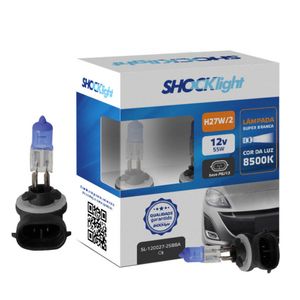 Par De Lampadas Super Brancas H27 12v 55w 8500k