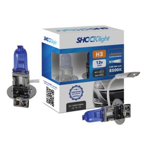 Par De Lampadas Super Brancas H3 12v 55w 8500k