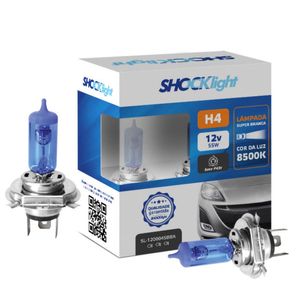 Par De Lampadas Super Brancas H4 12v 55w 8500k