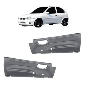 Forro De Porta Moldado Corsa 1994 1995 A 2002 Preto 2 Portas