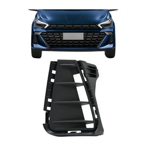 Grade Lateral Parachoque Sem Furo Preto Hb20 2023 A 2025