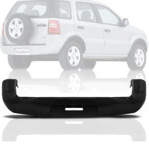 Parachoque Traseiro Ecosport 2008 A 2012 Preto Liso
